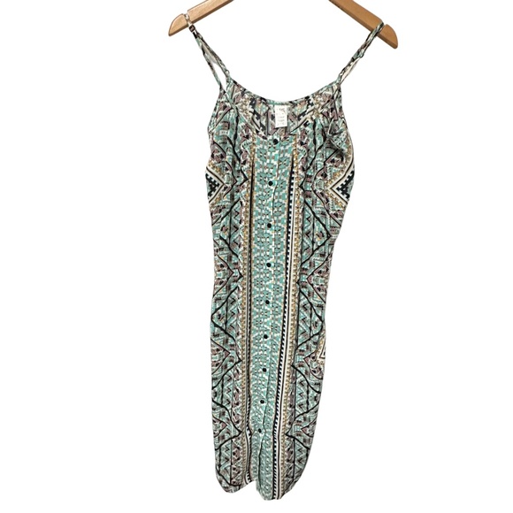 Skye: Women's Patterned Midi Dress with Straps - Picture 1 of 5